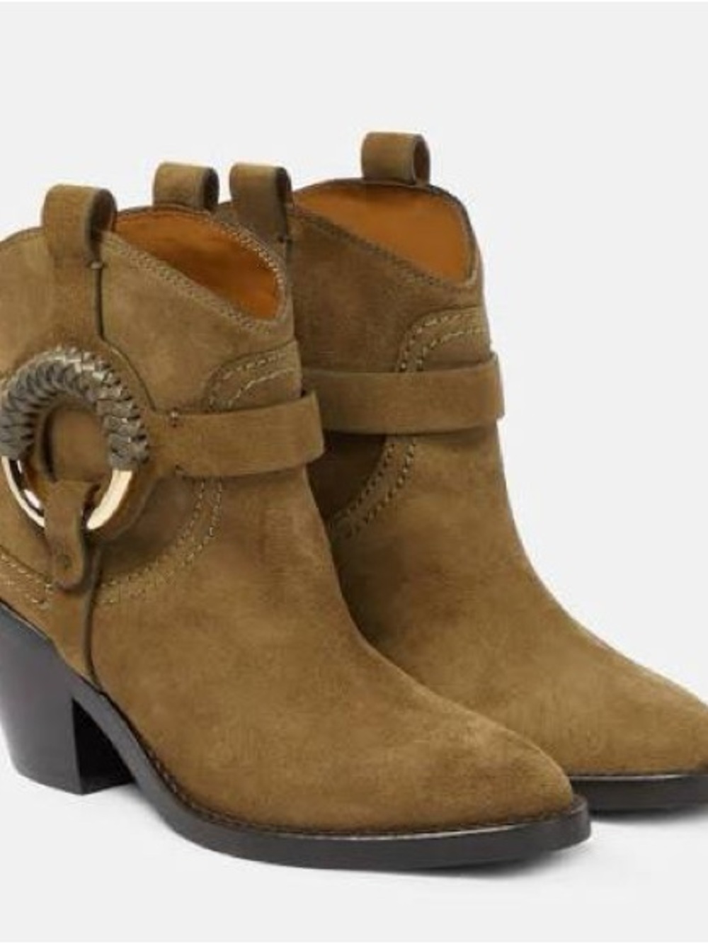See by Chloe Hana Suede O-Ring Booties 39EU, NWOB